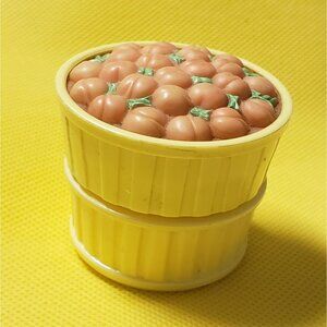 Vintage Avon Pretty Peach Cream Sachet - Empty with Peaches on Lid